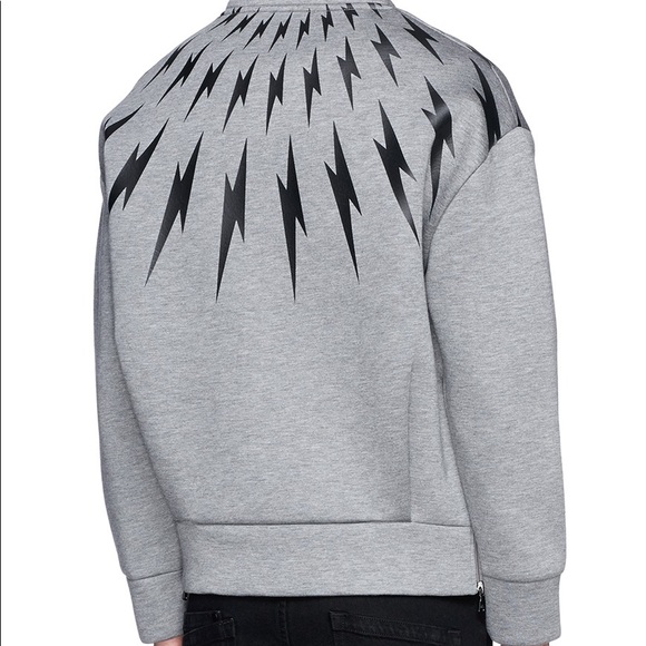 NEIL BARRETT - LANE CRAWFORD - Authentic Thunderbolt bonded Sweatshirt - Picture 2 of 9